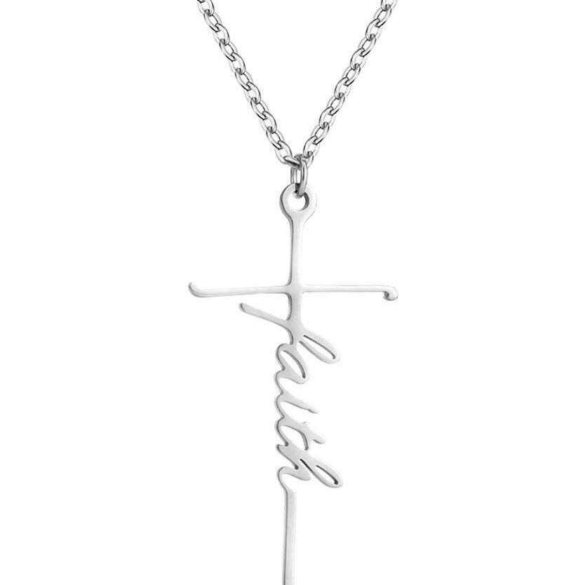 Faith Letter Choker Necklace