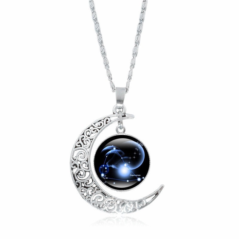 Zodiac Glow Moon Necklace