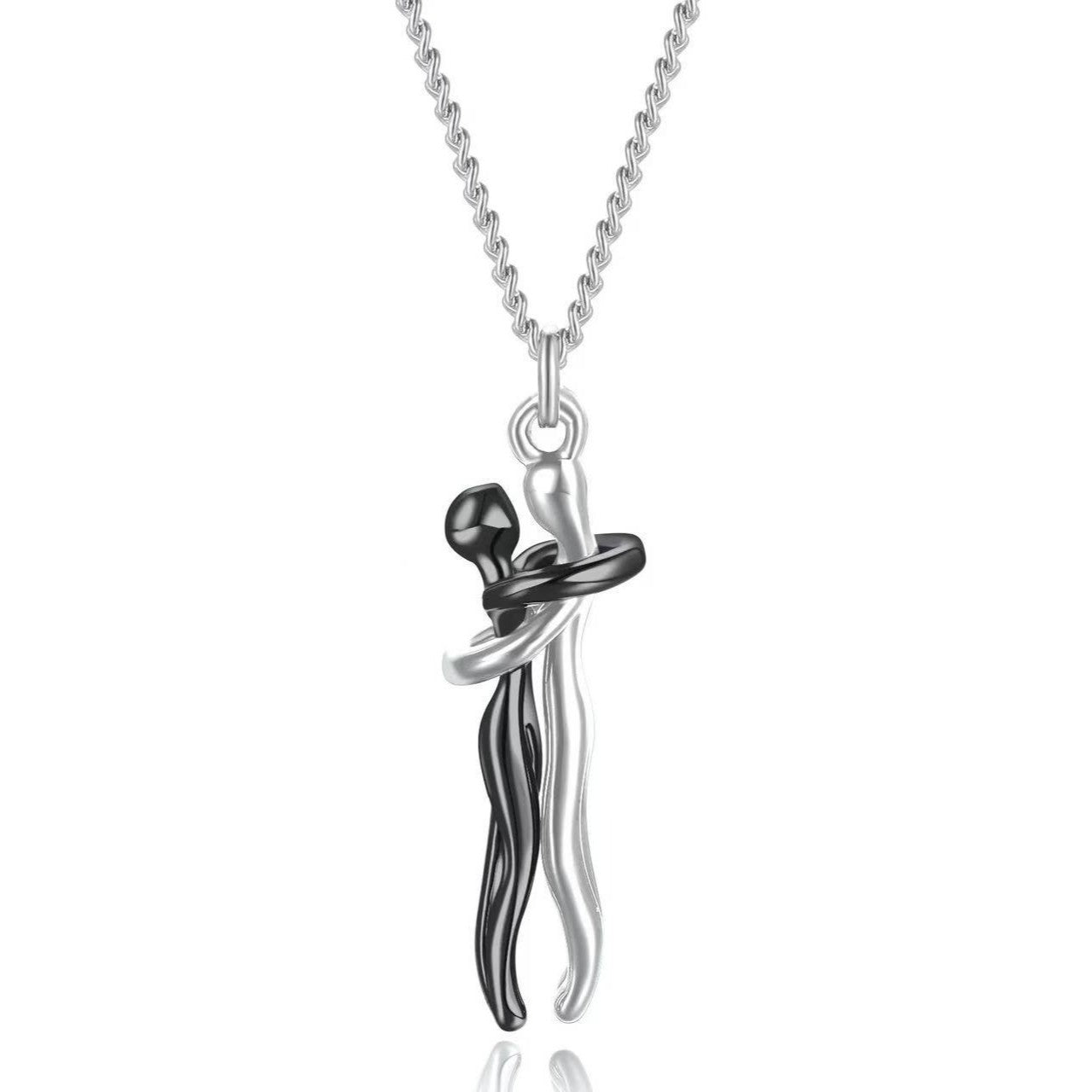 Mother & Daughter Embrace Necklace