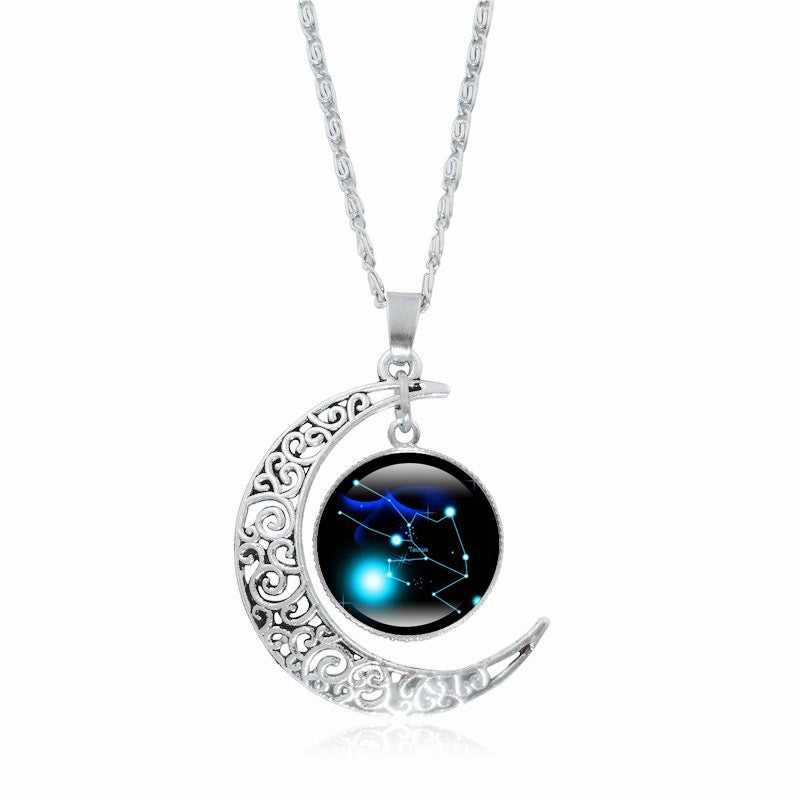 Zodiac Glow Moon Necklace