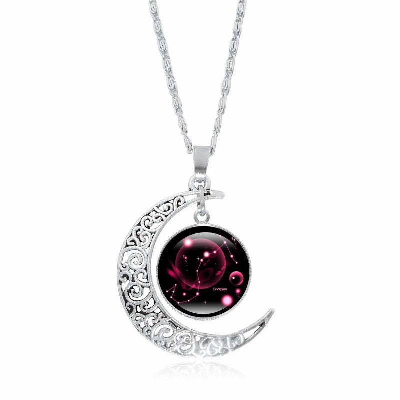 Zodiac Glow Moon Necklace