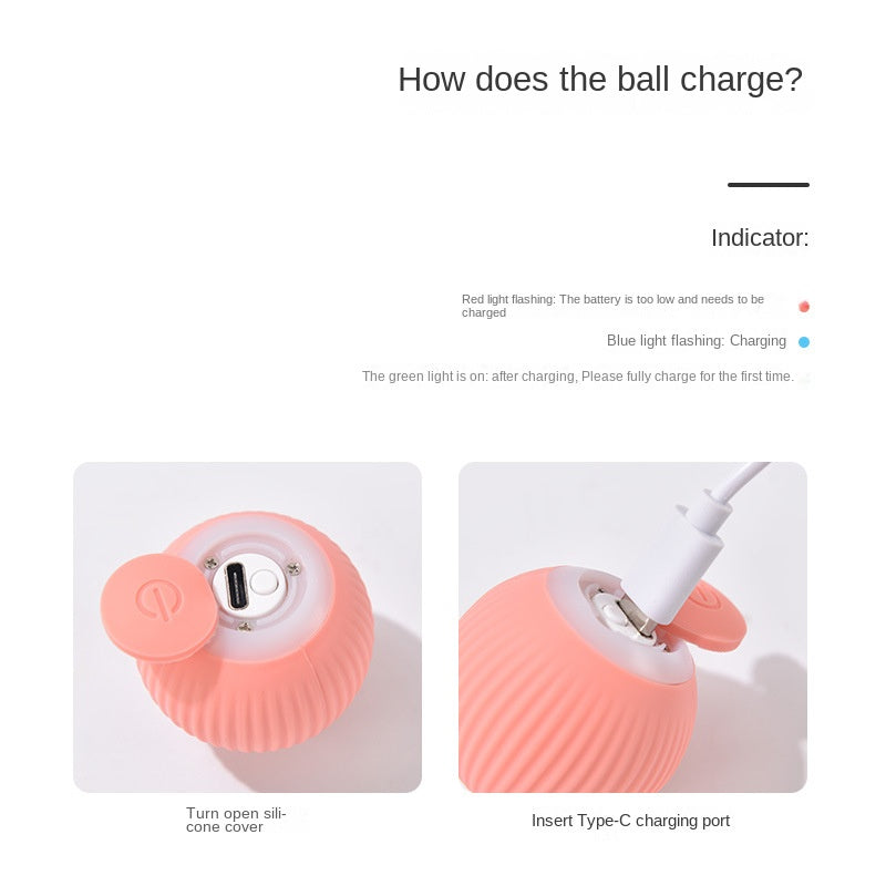 Interactive Rolling Cat Ball
