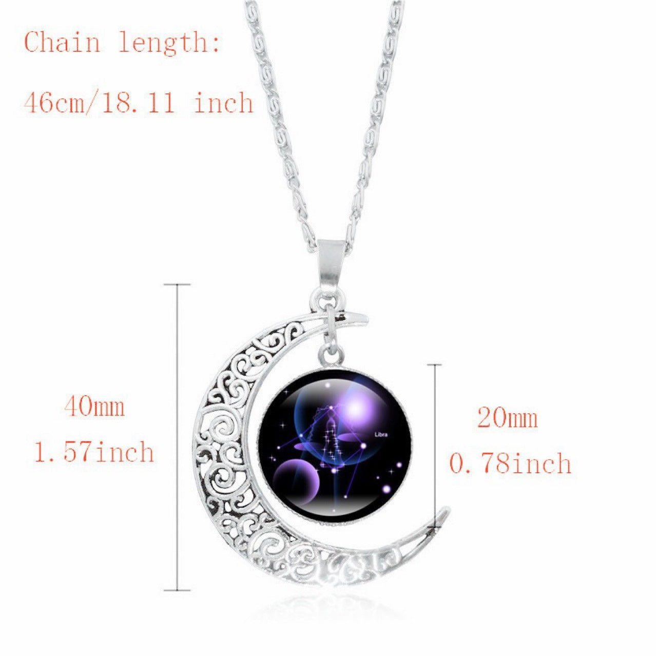 Zodiac Glow Moon Necklace