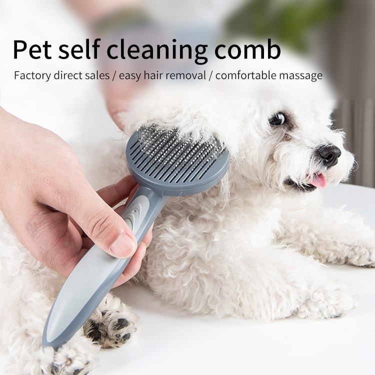 Self-Cleaning Pet Grooming Brush