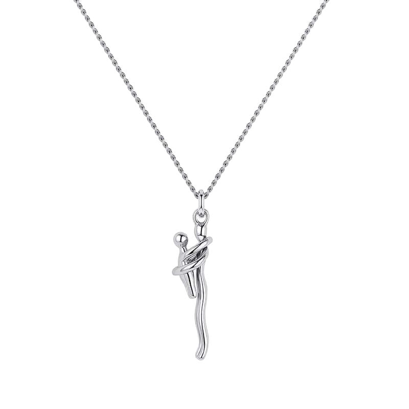 Mother & Daughter Embrace Necklace