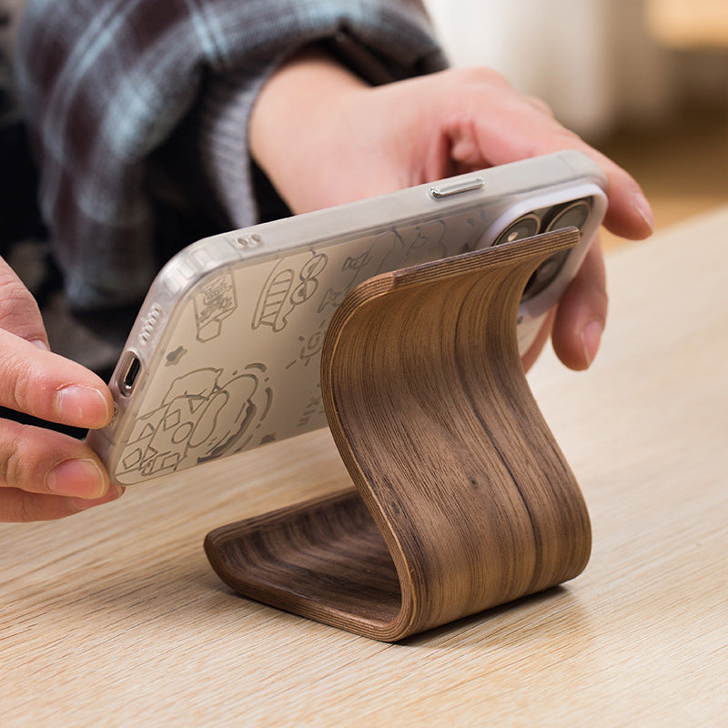 Wooden Desktop Phone Stand