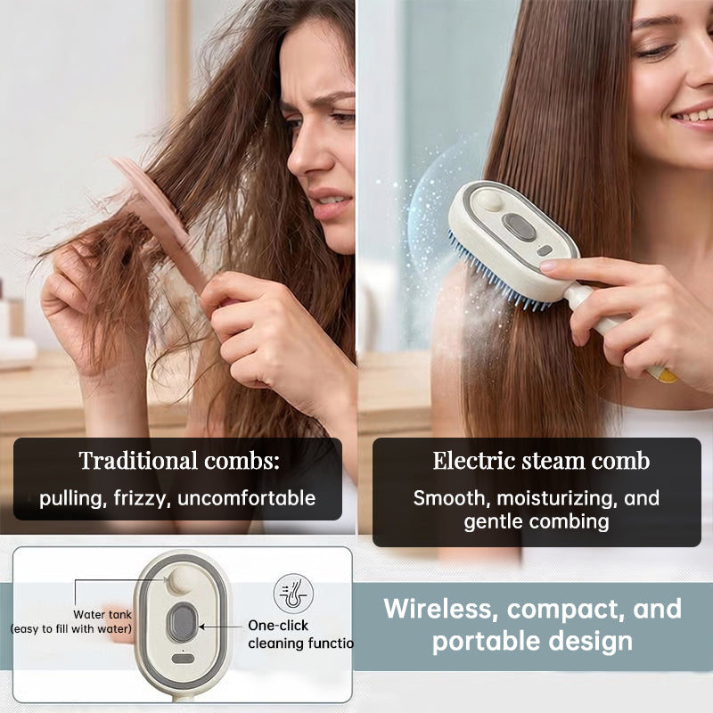 Ionic Steam Hair Straightening Brush