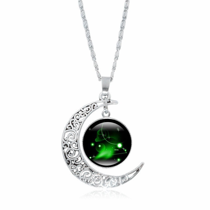 Zodiac Glow Moon Necklace