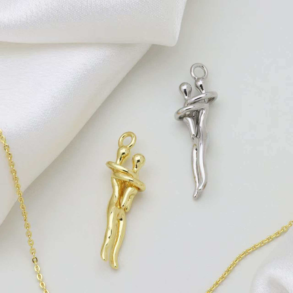 Mother & Daughter Embrace Necklace