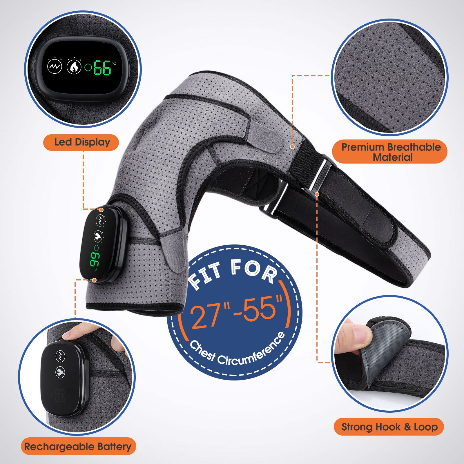 Smart Heated Shoulder Massager