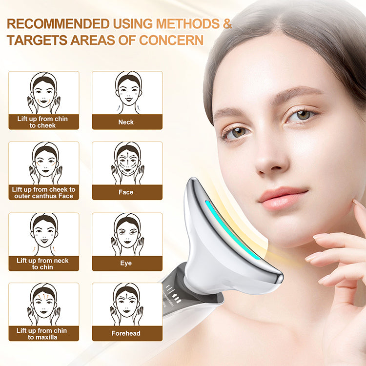 LED Face & Neck Rejuvenation Massager