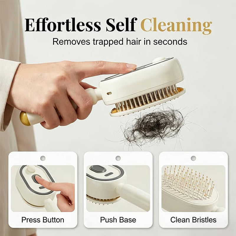 Ionic Steam Hair Straightening Brush