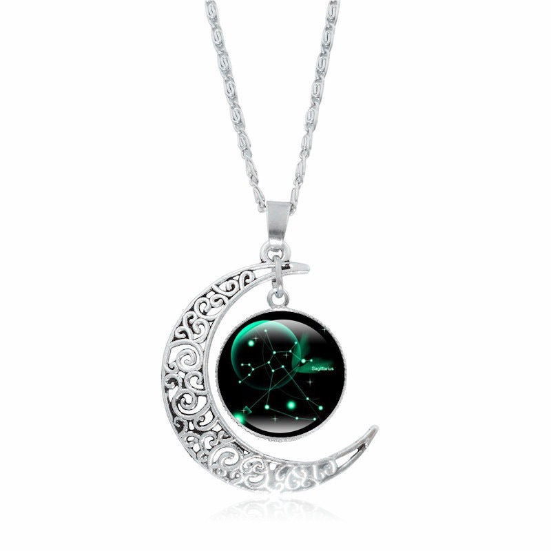 Zodiac Glow Moon Necklace
