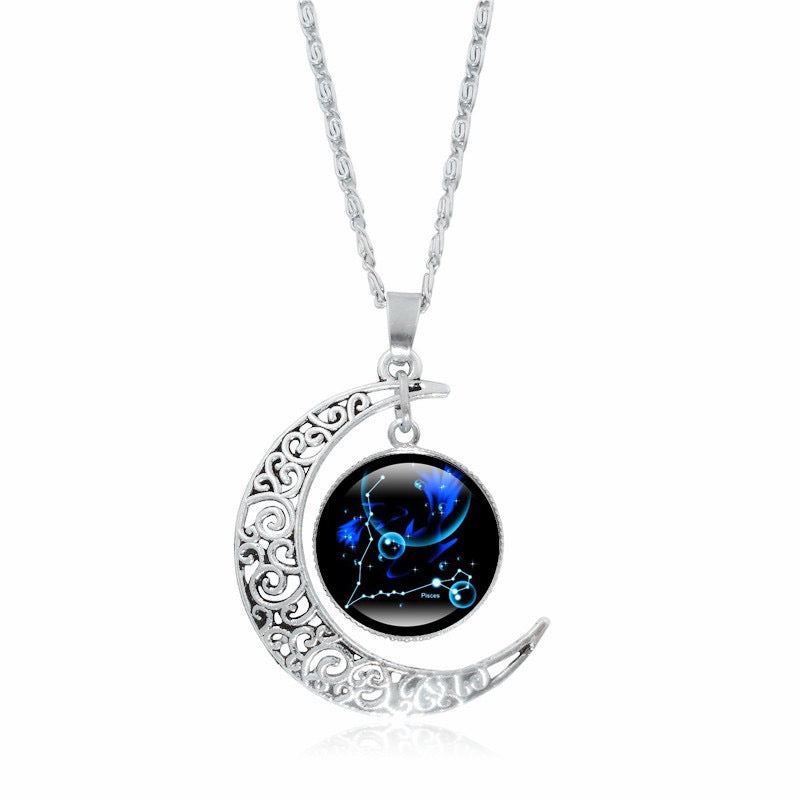 Zodiac Glow Moon Necklace
