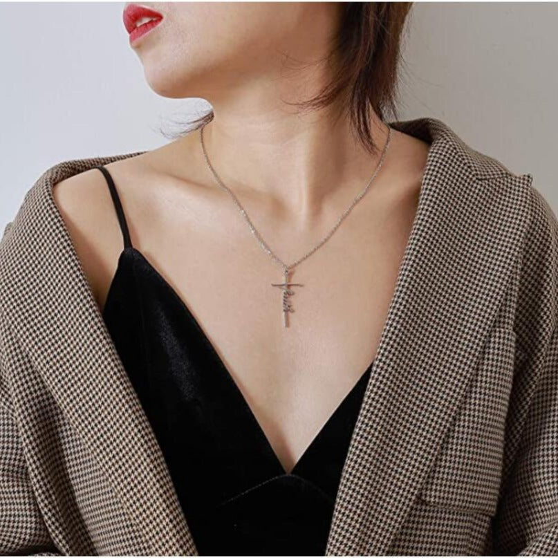 Faith Letter Choker Necklace