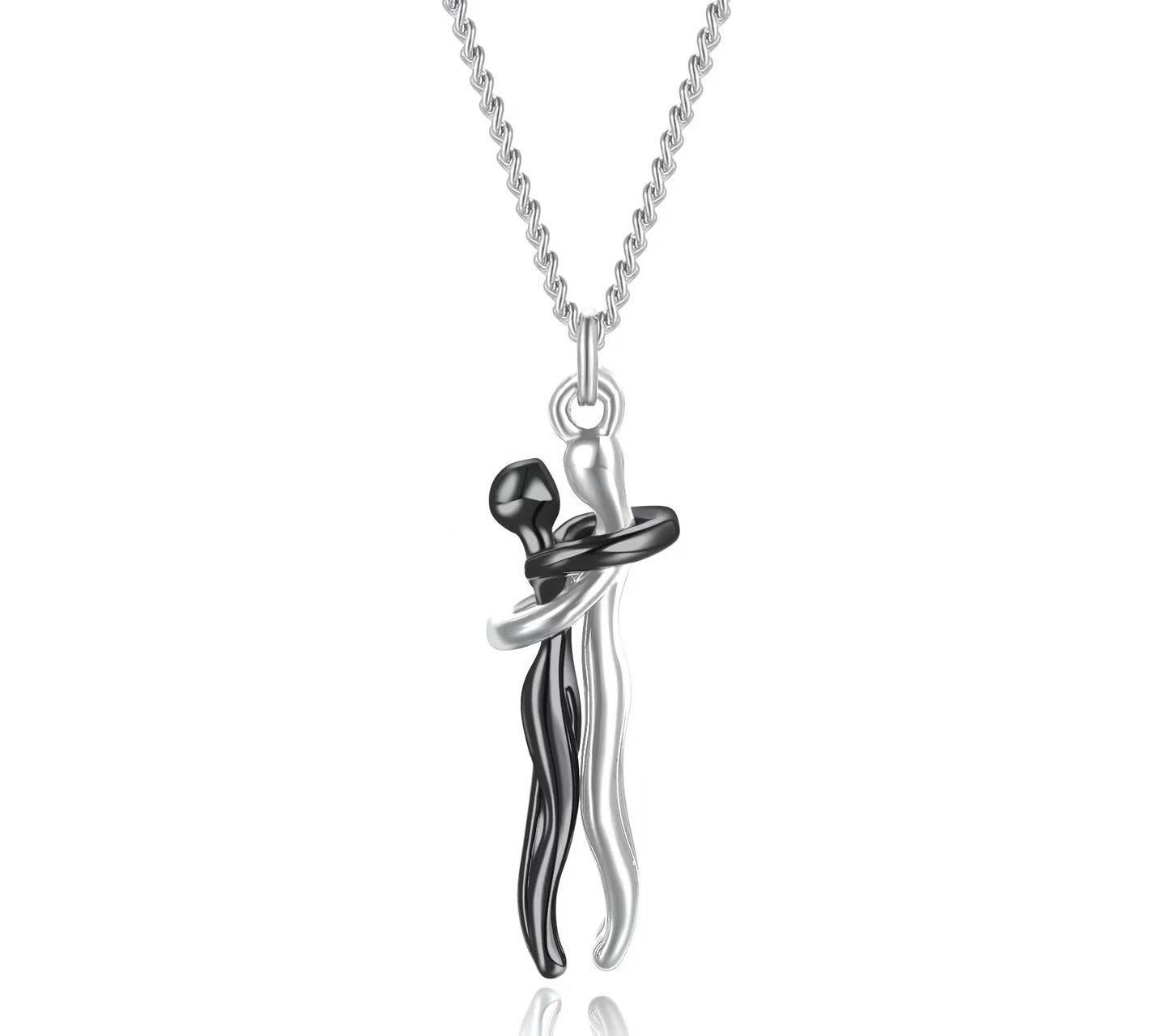 Mother & Daughter Embrace Necklace