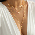 Celestial Layered Tassel Necklace