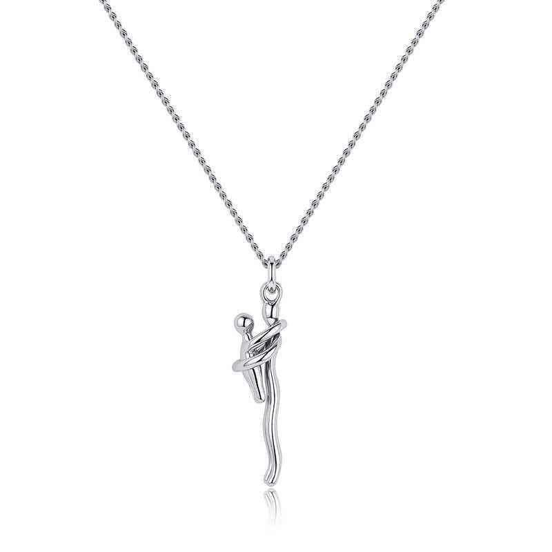 Mother & Daughter Embrace Necklace