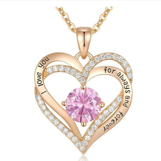 Elegant Rose Gold Pendant Necklace