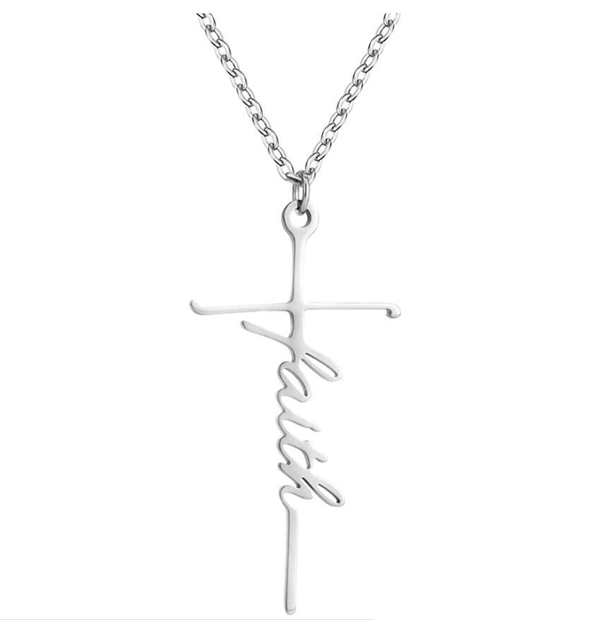 Faith Letter Choker Necklace