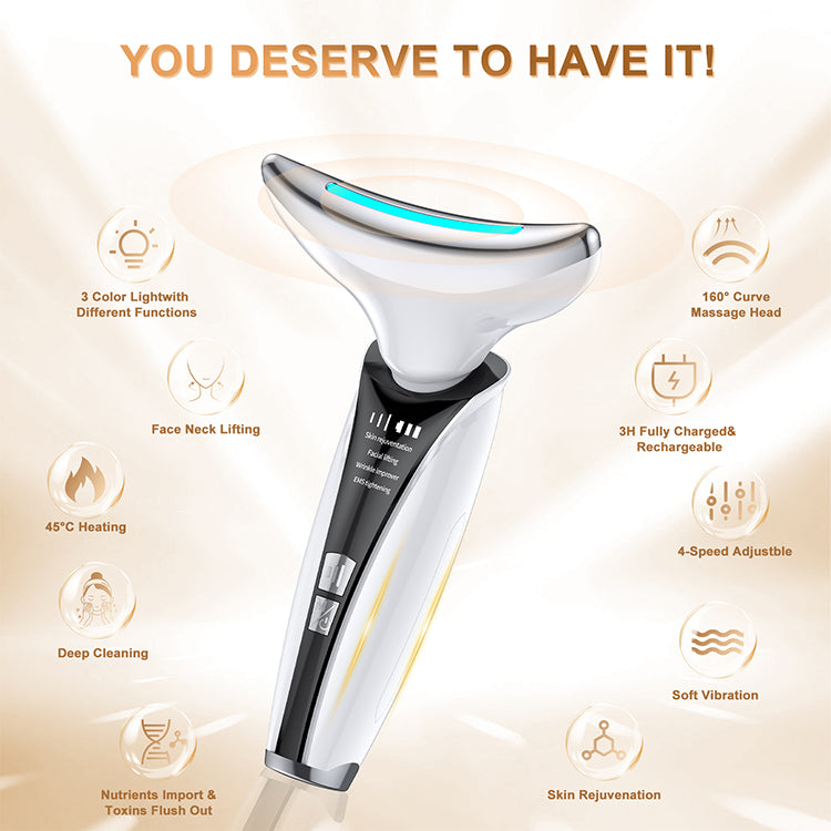 LED Face & Neck Rejuvenation Massager