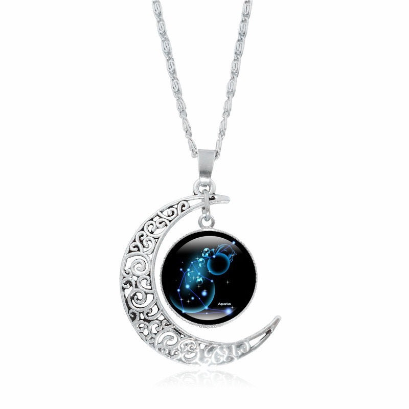 Zodiac Glow Moon Necklace