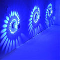 Remote Control Install Home Decor  Luminaire Lighting  LED Wall Light Colorful RGB Spiral Hole Wall Lamp Aluminum Spiral Hole