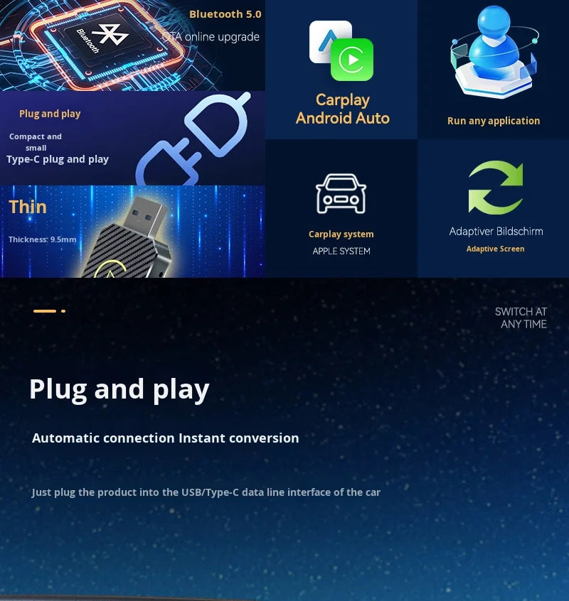 Wireless CarPlay & Android Auto Adapter