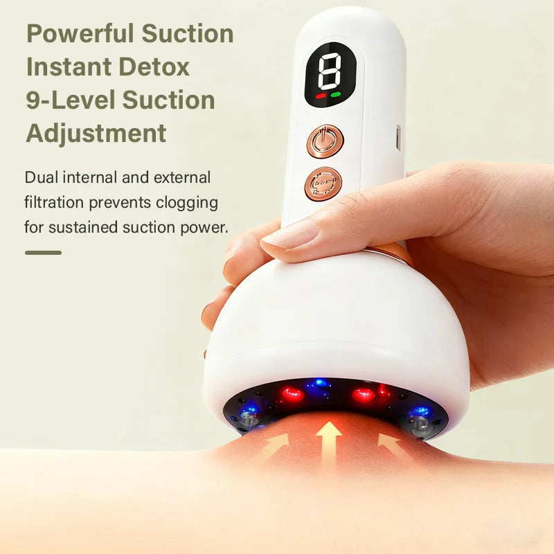 Microcurrent Vibration Body Massager – Rechargeable Electric Gua Sha Massage Tool