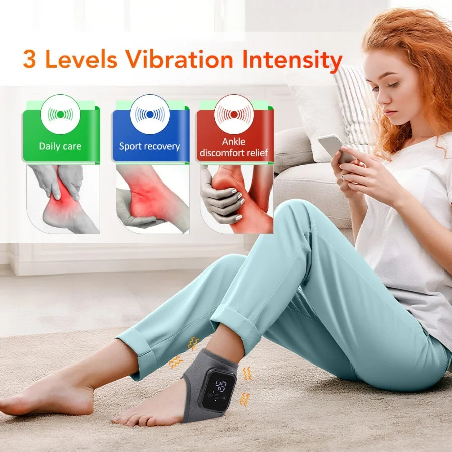 Heated Ankle & Foot Massager – USB Powered with Temperature Control