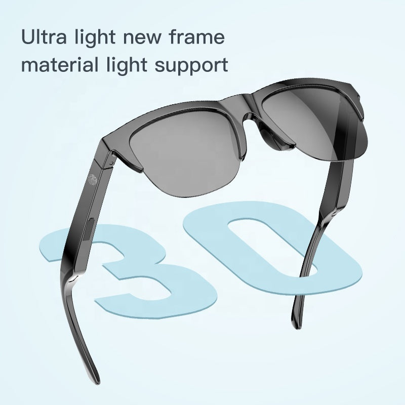 F-06 Smart Wireless Bluetooth Glasses – Waterproof Audio Sunglasses with Touch Control